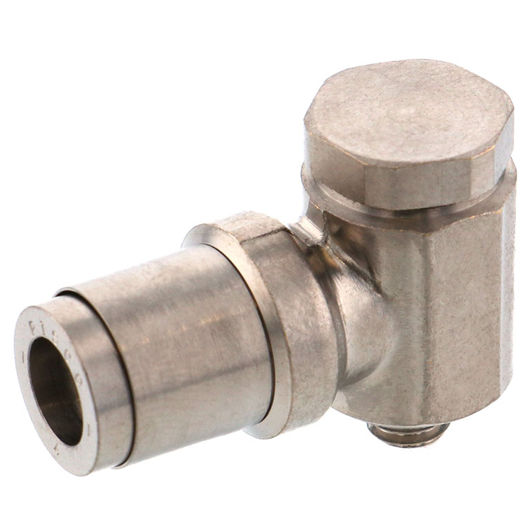 Alternative view of Đầu Nối Nhanh Khí Nén Cong 90° Đầu Lục Giác Trụ Ren Ngoài Pisco KH4-M5-F