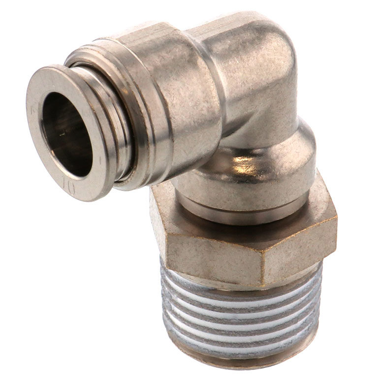 Alternative view of Đầu Nối Nhanh Khí Nén Dạng Cong 90° Ren Ngoài Pisco KL10-04-1-F