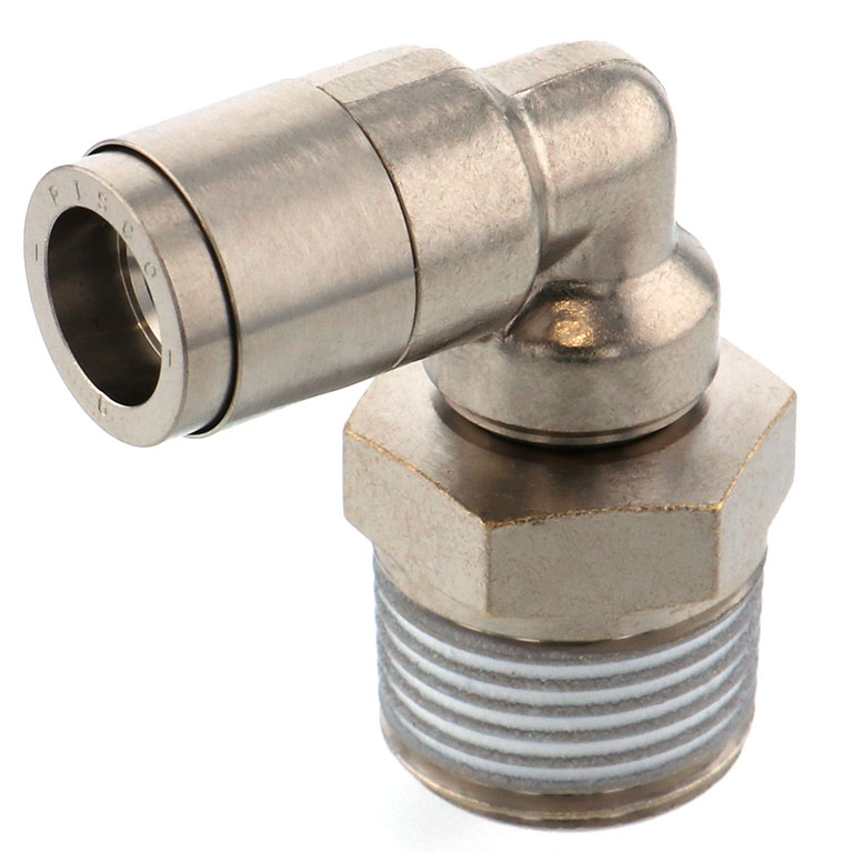 Alternative view of Đầu Nối Nhanh Khí Nén Dạng Cong 90° Ren Ngoài Pisco KL6-03-F