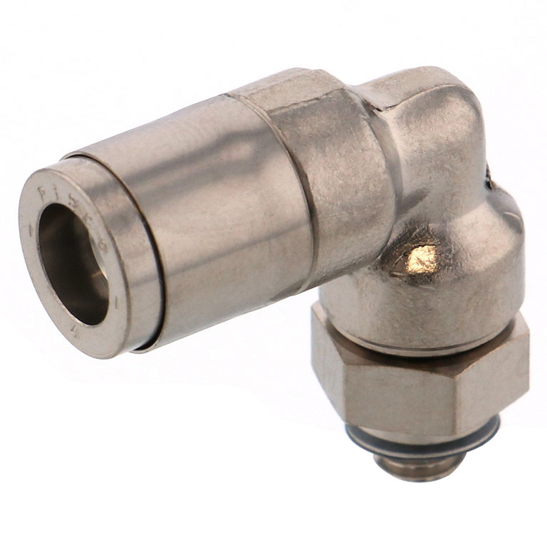 Alternative view of Đầu Nối Nhanh Khí Nén Dạng Cong 90° Ren Ngoài Pisco KL4-M5-F