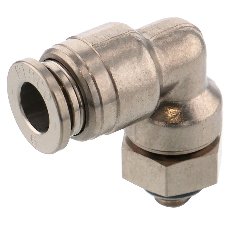 Alternative view of Đầu Nối Nhanh Khí Nén Dạng Cong 90° Ren Ngoài Pisco KL6-M5-1
