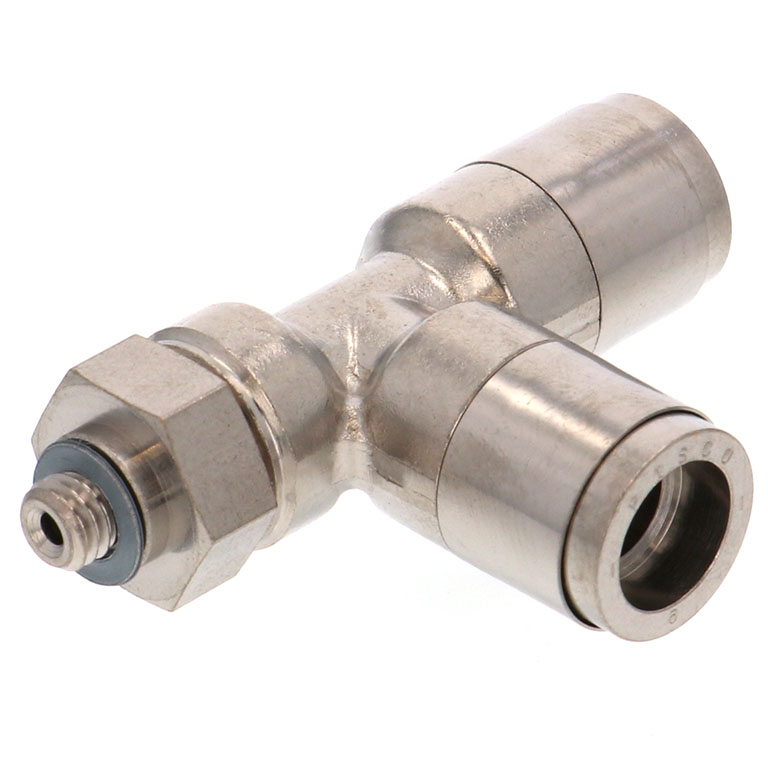 Alternative view of Đầu Nối Nhanh Khí Nén Dạng Chữ T Ren Ngoài Pisco KD6-M5-F