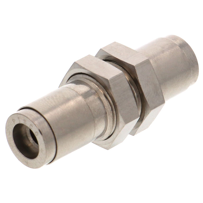 Alternative view of Đầu Nối Nhanh Khí Nén Dạng Thẳng Ren Ngoài Lắp Kẹp Vách Pisco KM4