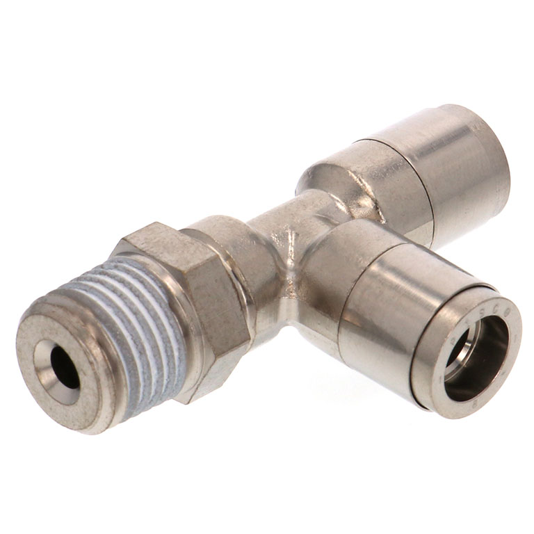 Alternative view of Đầu Nối Nhanh Khí Nén Dạng Chữ T Ren Ngoài Pisco KD6-02-F