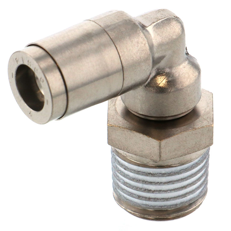 Alternative view of Đầu Nối Nhanh Khí Nén Dạng Cong 90° Ren Ngoài Pisco KL4-02