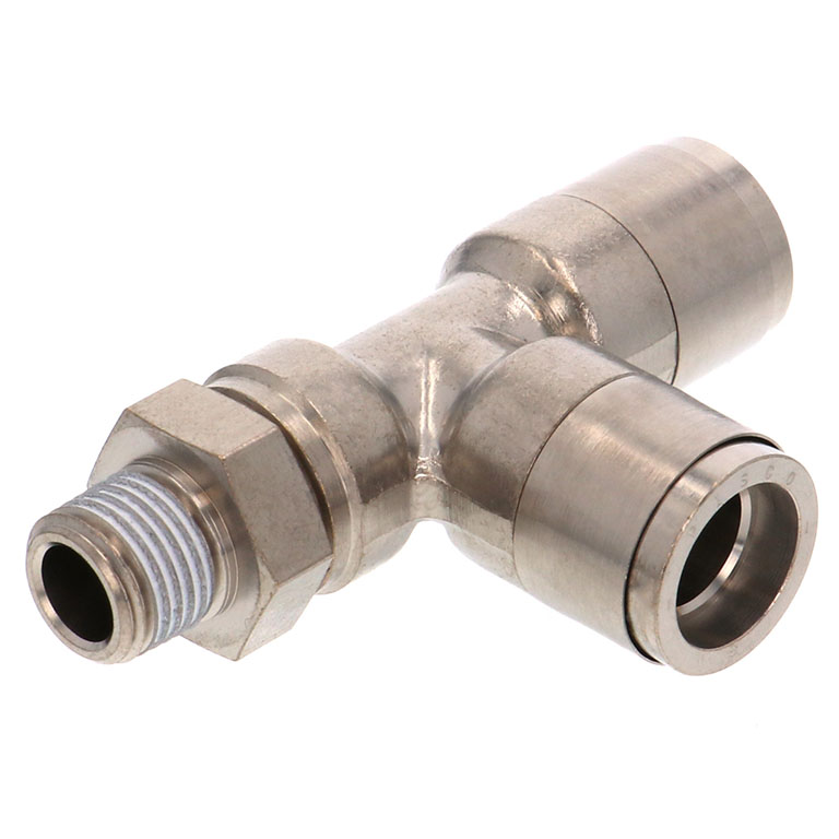 Alternative view of Đầu Nối Nhanh Khí Nén Dạng Chữ T Ren Ngoài Pisco KD8-01-F