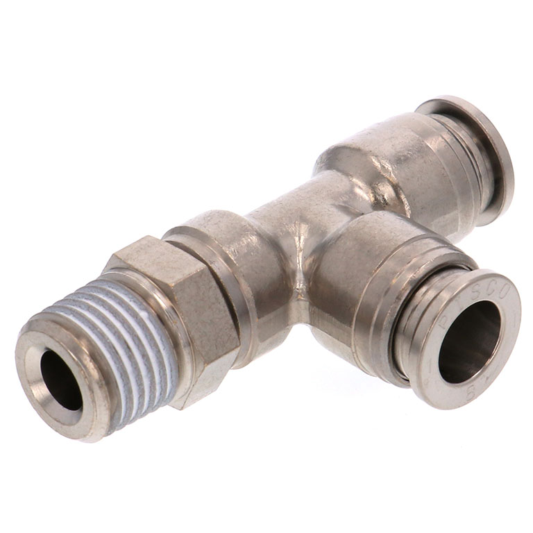 Alternative view of Đầu Nối Nhanh Khí Nén Dạng Chữ T Ren Ngoài Pisco KD8-02-1-F