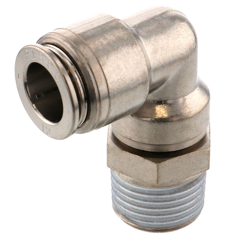 Alternative view of Đầu Nối Nhanh Khí Nén Dạng Cong 90° Ren Ngoài Pisco KL12-04-1-F