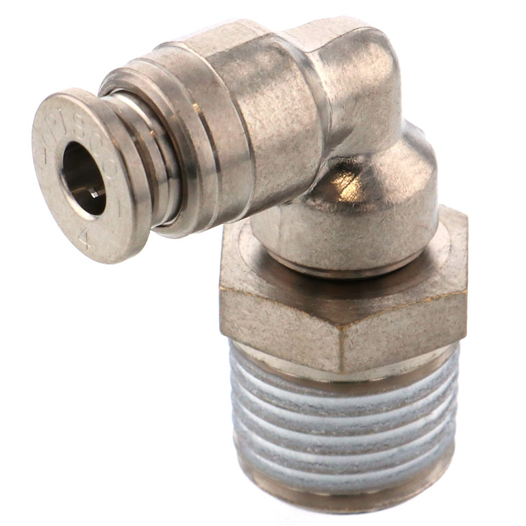 Alternative view of Đầu Nối Nhanh Khí Nén Dạng Cong 90° Ren Ngoài Pisco KL4-02-1