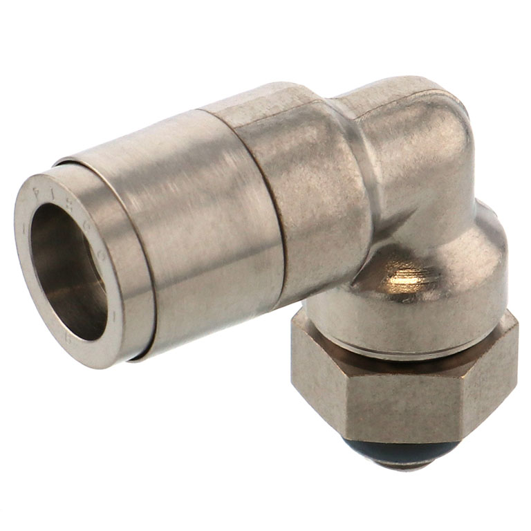 Alternative view of Đầu Nối Nhanh Khí Nén Dạng Cong 90° Ren Ngoài Pisco KL6-M5