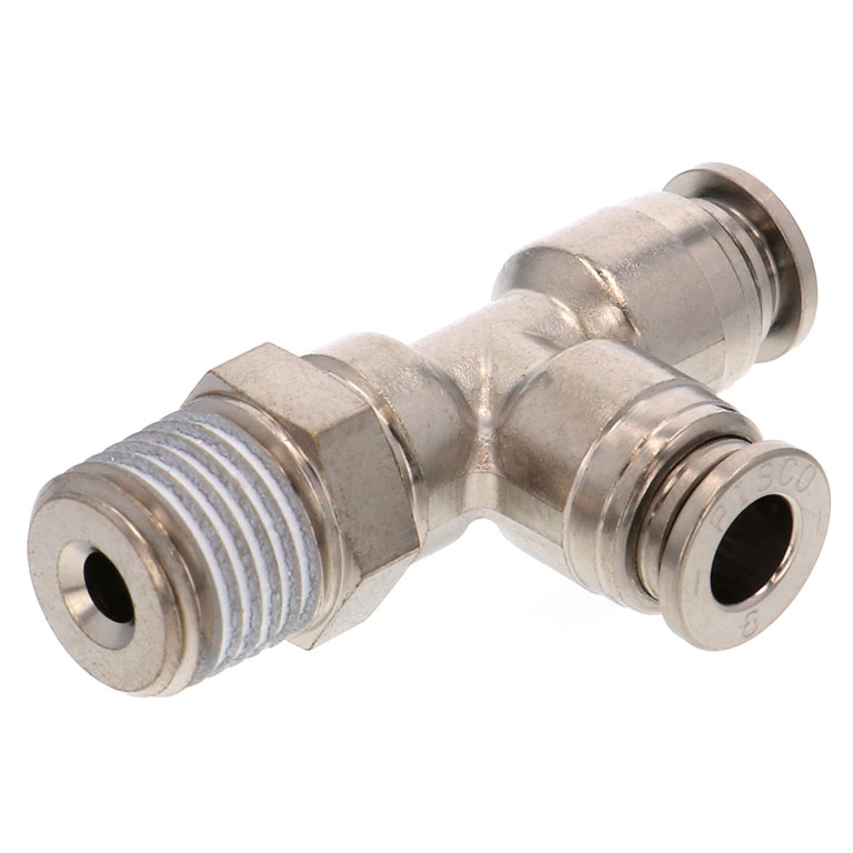 Alternative view of Đầu Nối Nhanh Khí Nén Dạng Chữ T Ren Ngoài Pisco KD6-02-1-F