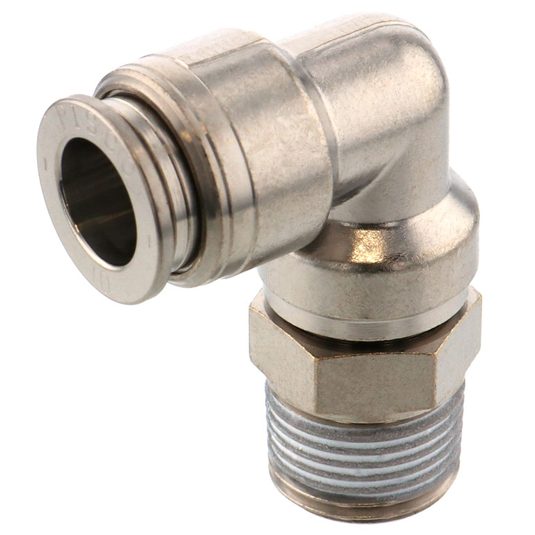 Alternative view of Đầu Nối Nhanh Khí Nén Dạng Cong 90° Ren Ngoài Pisco KL10-03-1