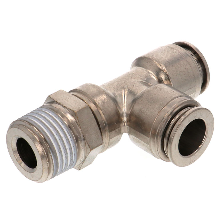 Alternative view of Đầu Nối Nhanh Khí Nén Dạng Chữ T Ren Ngoài Pisco KD12-04-1