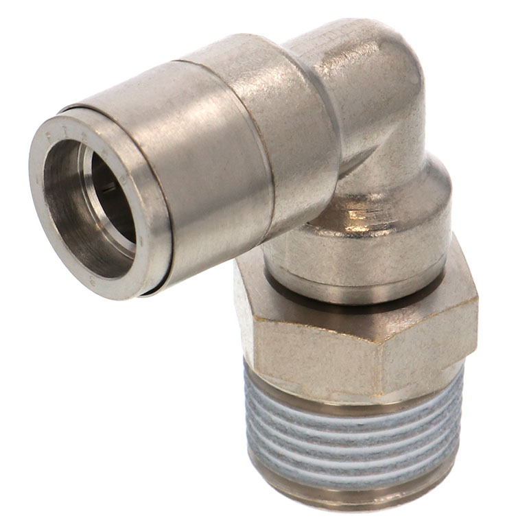 Alternative view of Đầu Nối Nhanh Khí Nén Dạng Cong 90° Ren Ngoài Pisco KL8-03-F