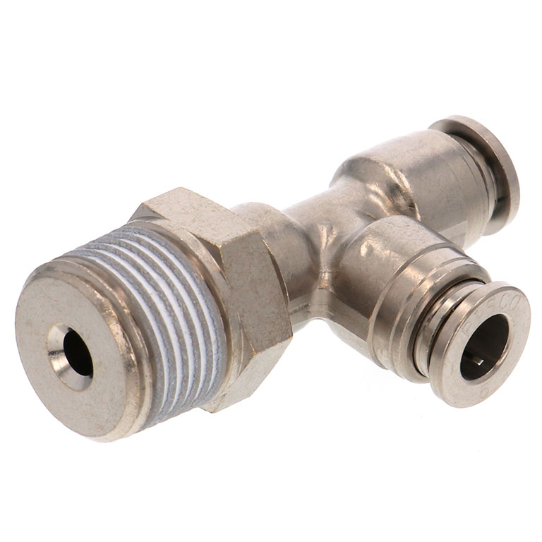 Alternative view of Đầu Nối Nhanh Khí Nén Dạng Chữ T Ren Ngoài Pisco KD6-03-1