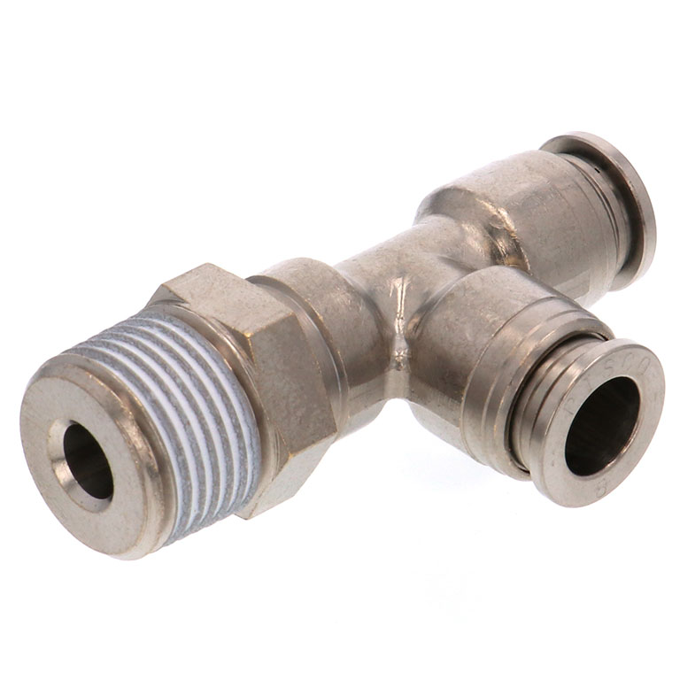 Alternative view of Đầu Nối Nhanh Khí Nén Dạng Chữ T Ren Ngoài Pisco KD8-03-1