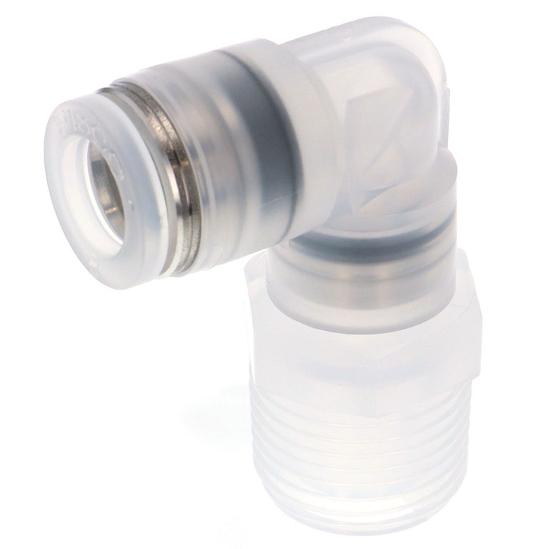 Alternative view of Đầu Nối Nhanh Khí Nén Dạng Cong 90° Ren Ngoài Pisco PPL8-03-F