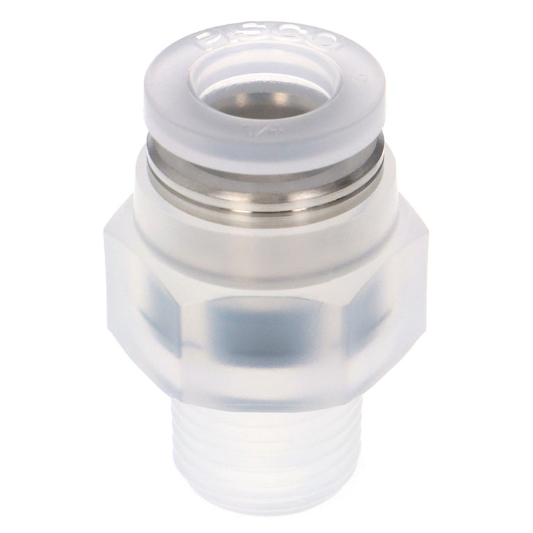 Alternative view of Đầu Nối Nhanh Khí Nén Dạng Thẳng Thân Lục Giác Ren Ngoài Pisco PPC1/4-01-C