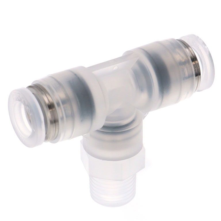 Alternative view of Đầu Nối Nhanh Khí Nén Dạng Chữ T Ren Ngoài Pisco PPB1/4-01-HN