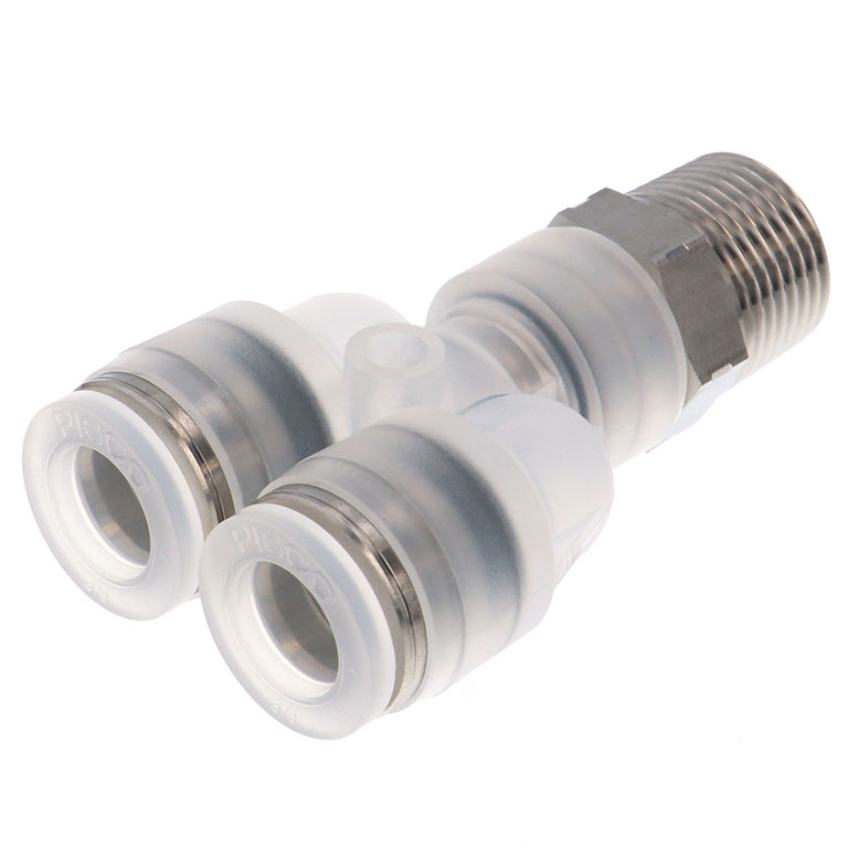 Alternative view of Đầu Nối Nhanh Khí Nén Dạng Chữ Y Ren Ngoài Pisco PPX3/8-03SUS