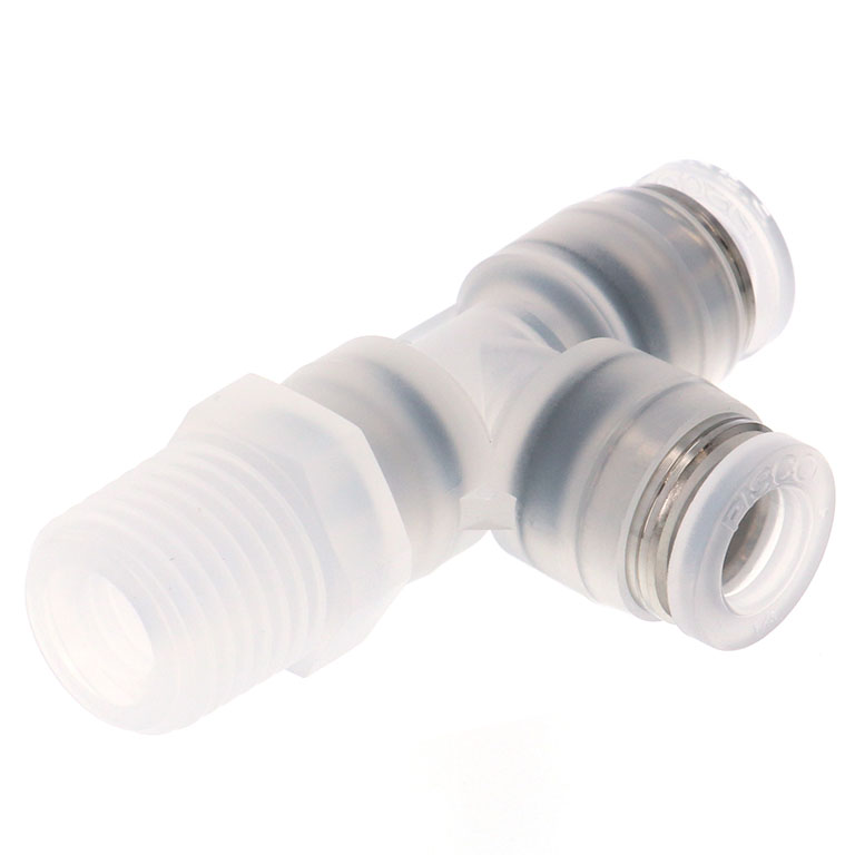 Alternative view of Đầu Nối Nhanh Khí Nén Dạng Chữ T Ren Ngoài Pisco PPD1/4-02