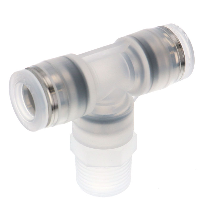 Alternative view of Đầu Nối Nhanh Khí Nén Dạng Chữ T Ren Ngoài Pisco PPB3/8-03