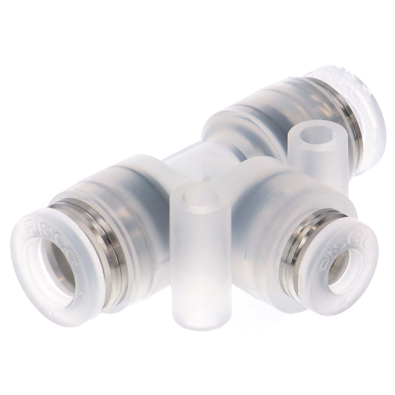 Alternative view of Đầu Nối Nhanh Khí Nén Chữ T Dạng Nối Giảm Pisco PPEG1/4-4