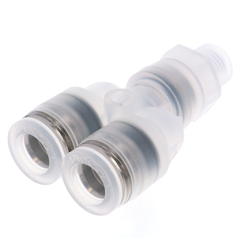 Alternative view of Đầu Nối Nhanh Khí Nén Dạng Chữ Y Ren Ngoài Pisco PPX8-01-UC