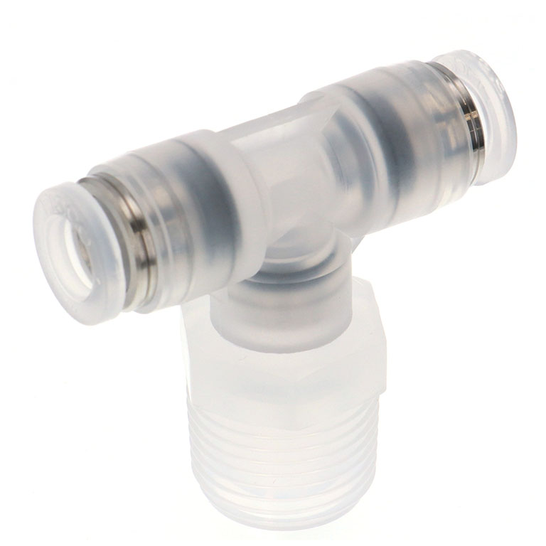 Alternative view of Đầu Nối Nhanh Khí Nén Dạng Chữ T Ren Ngoài Pisco PPB1/4-03-HN