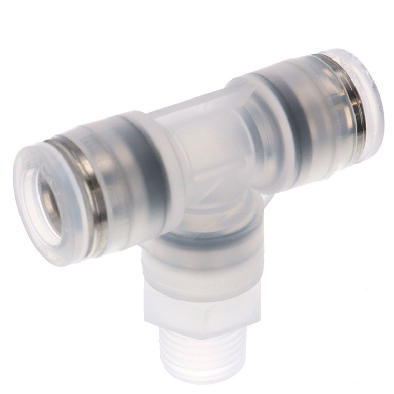 Alternative view of Đầu Nối Nhanh Khí Nén Dạng Chữ T Ren Ngoài Pisco PPB10-02-C