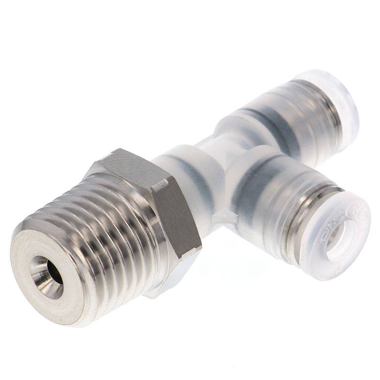Alternative view of Đầu Nối Nhanh Khí Nén Dạng Chữ T Ren Ngoài Pisco PPD4-02SUS