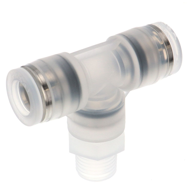 Alternative view of Đầu Nối Nhanh Khí Nén Dạng Chữ T Ren Ngoài Pisco PPB3/8-02-HN