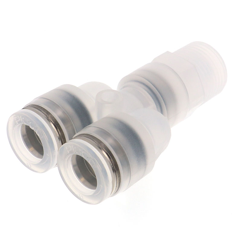 Alternative view of Đầu Nối Nhanh Khí Nén Dạng Chữ Y Ren Ngoài Pisco PPX10-03-C