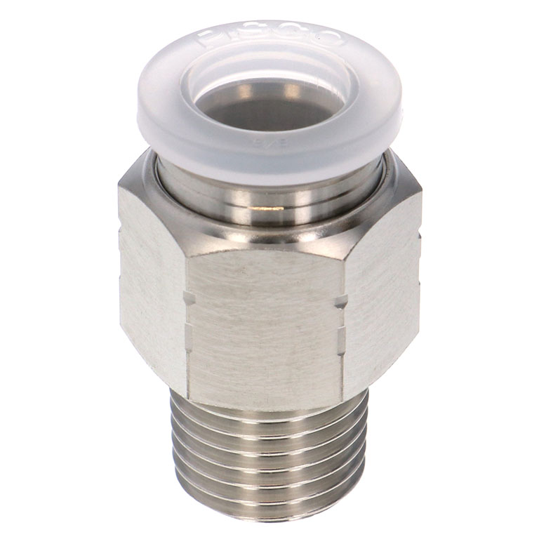Alternative view of Đầu Nối Nhanh Khí Nén Dạng Thẳng Thân Lục Giác Ren Ngoài Pisco PPC3/8-02SUS-S