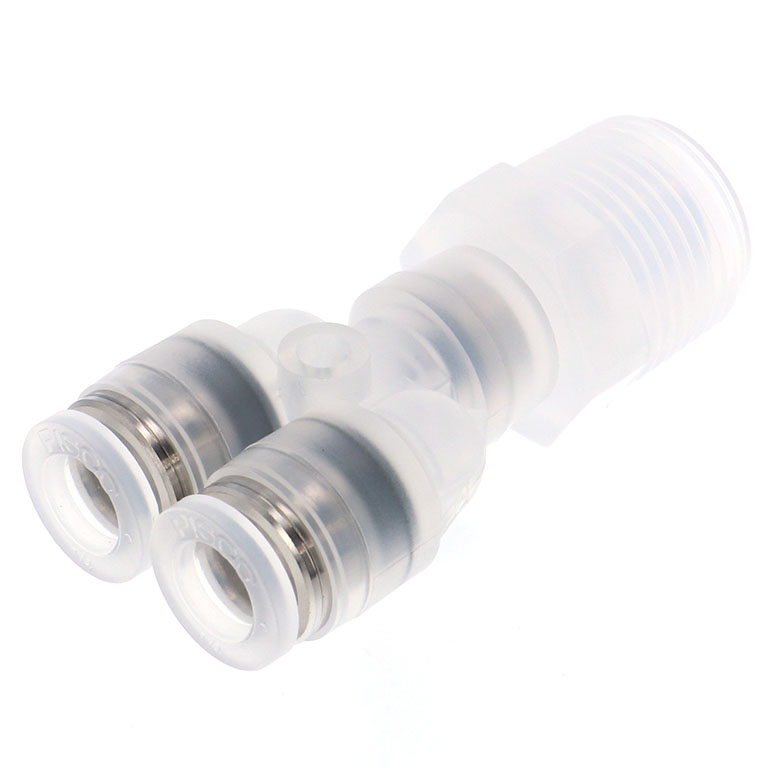 Alternative view of Đầu Nối Nhanh Khí Nén Dạng Chữ Y Ren Ngoài Pisco PPX1/4-03