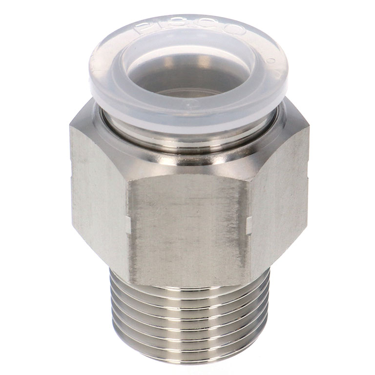 Alternative view of Đầu Nối Nhanh Khí Nén Dạng Thẳng Thân Lục Giác Ren Ngoài Pisco PPC12-03SUS-HN-UC