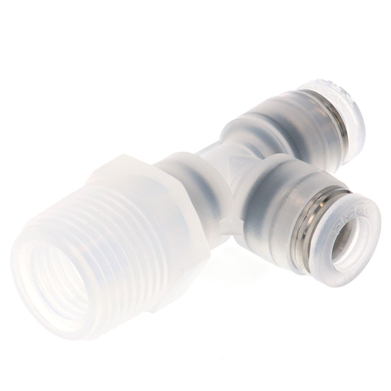 Alternative view of Đầu Nối Nhanh Khí Nén Dạng Chữ T Ren Ngoài Pisco PPD1/4-03-HN