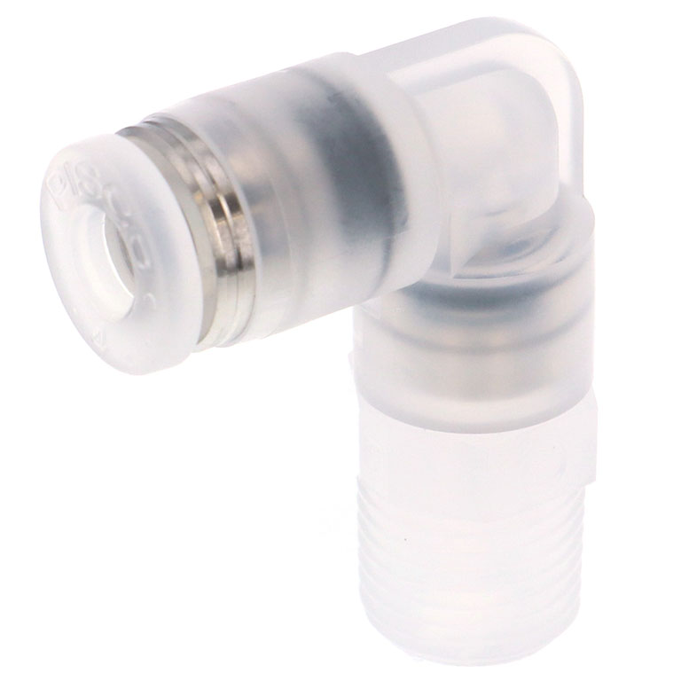 Alternative view of Đầu Nối Nhanh Khí Nén Dạng Cong 90° Ren Ngoài Pisco PPL4-01-TP-C