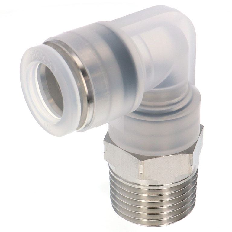Alternative view of Đầu Nối Nhanh Khí Nén Dạng Cong 90° Ren Ngoài Pisco PPL1/2-04SUS