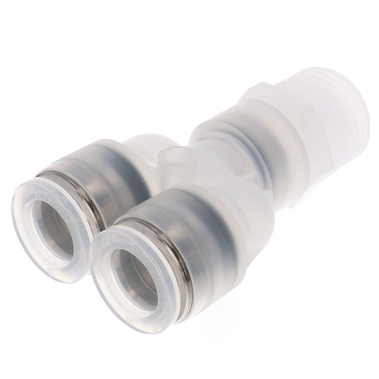 Alternative view of Đầu Nối Nhanh Khí Nén Dạng Chữ Y Ren Ngoài Pisco PPX12-04-C