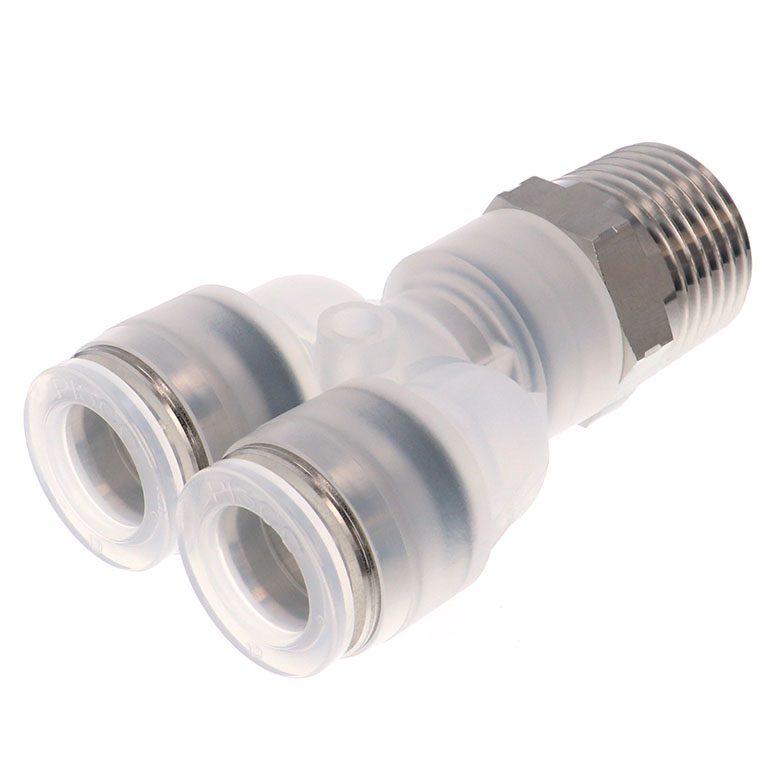 Alternative view of Đầu Nối Nhanh Khí Nén Dạng Chữ Y Ren Ngoài Pisco PPX12-04SUS-S-UC