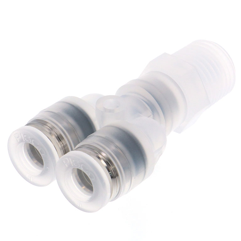Alternative view of Đầu Nối Nhanh Khí Nén Dạng Chữ Y Ren Ngoài Pisco PPX6-02-TP