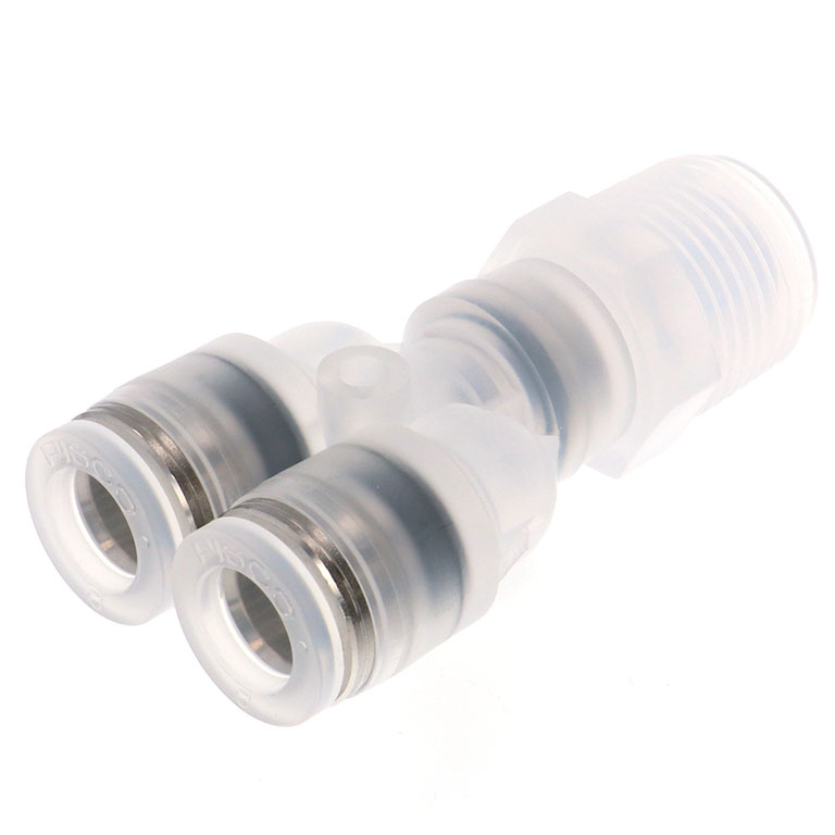 Alternative view of Đầu Nối Nhanh Khí Nén Dạng Chữ Y Ren Ngoài Pisco PPX8-03