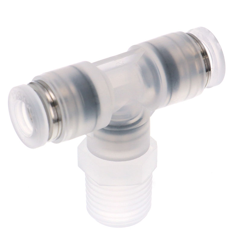 Alternative view of Đầu Nối Nhanh Khí Nén Dạng Chữ T Ren Ngoài Pisco PPB6-02-TP-C