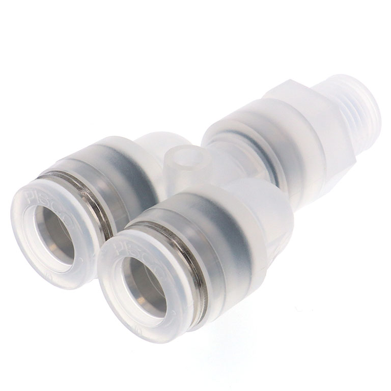 Alternative view of Đầu Nối Nhanh Khí Nén Dạng Chữ Y Ren Ngoài Pisco PPX10-02-C