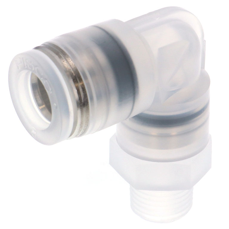Alternative view of Đầu Nối Nhanh Khí Nén Dạng Cong 90° Ren Ngoài Pisco PPL8-01-C