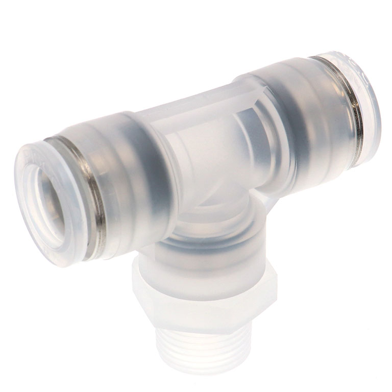 Alternative view of Đầu Nối Nhanh Khí Nén Dạng Chữ T Ren Ngoài Pisco PPB12-02-HN-TP-C