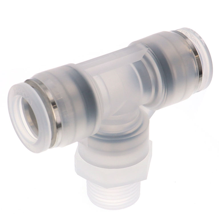 Alternative view of Đầu Nối Nhanh Khí Nén Dạng Chữ T Ren Ngoài Pisco PPB1/2-03-HN