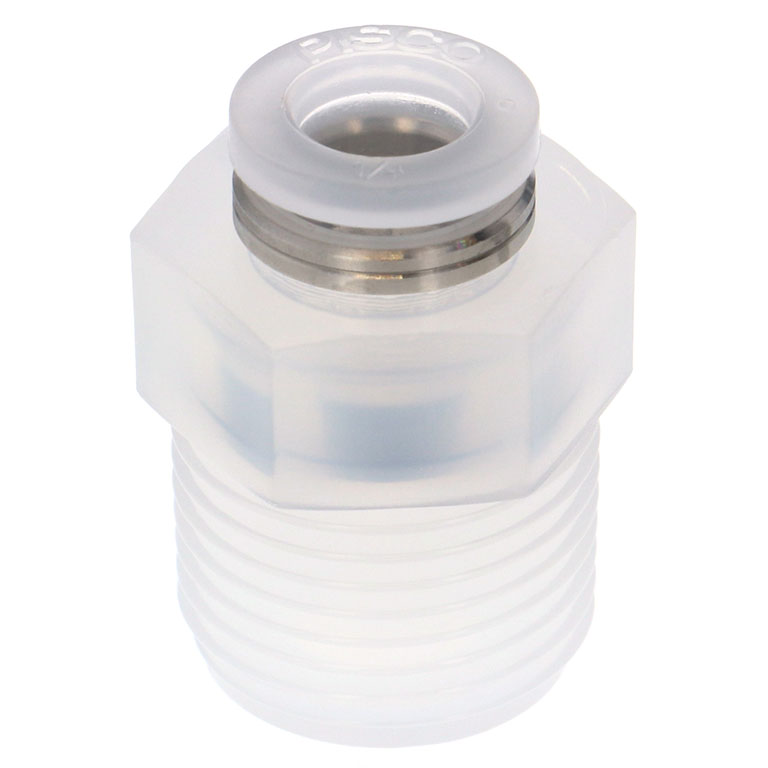 Alternative view of Đầu Nối Nhanh Khí Nén Dạng Thẳng Thân Lục Giác Ren Ngoài Pisco PPC1/4-03-UC