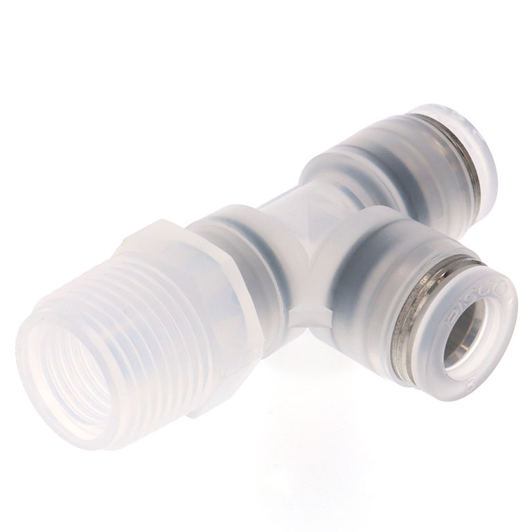 Alternative view of Đầu Nối Nhanh Khí Nén Dạng Chữ T Ren Ngoài Pisco PPD8-03